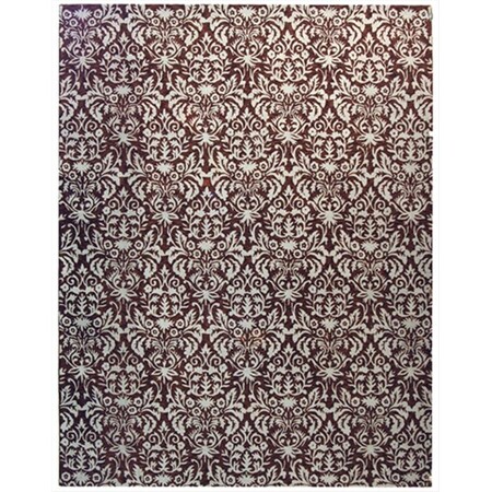 Safavieh 8 x 8 ft. Round Transitional Chelsea Brown and Grey Hand Hooked Rug HK368B-8R